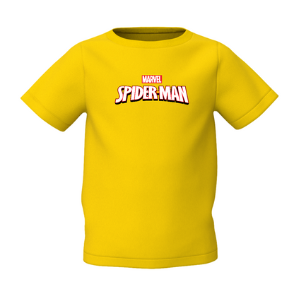 Spider Man Yellow Graphic Kid’s Printed T-Shirt – Fun & Comfortable
