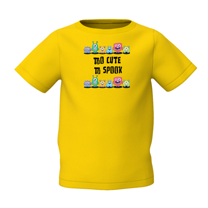 Too Cute Graphic Kid’s Yellow Printed T-Shirt Soft Kids Cotton