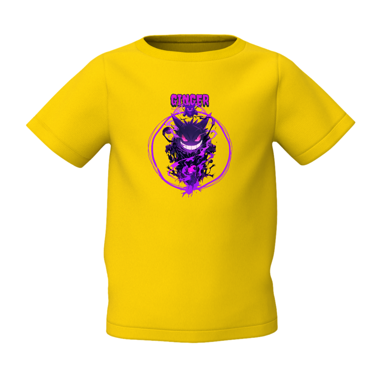 Ginger Graphic Kid’s Yellow Printed T-Shirt