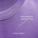 Burning Half Sleeve Lavender Round Neck T-Shirt for Men by Hello Swanky