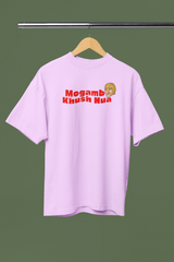 Mogambo Khush Hua Lavender Oversized Unisex T-Shirt | Desi Graphic
