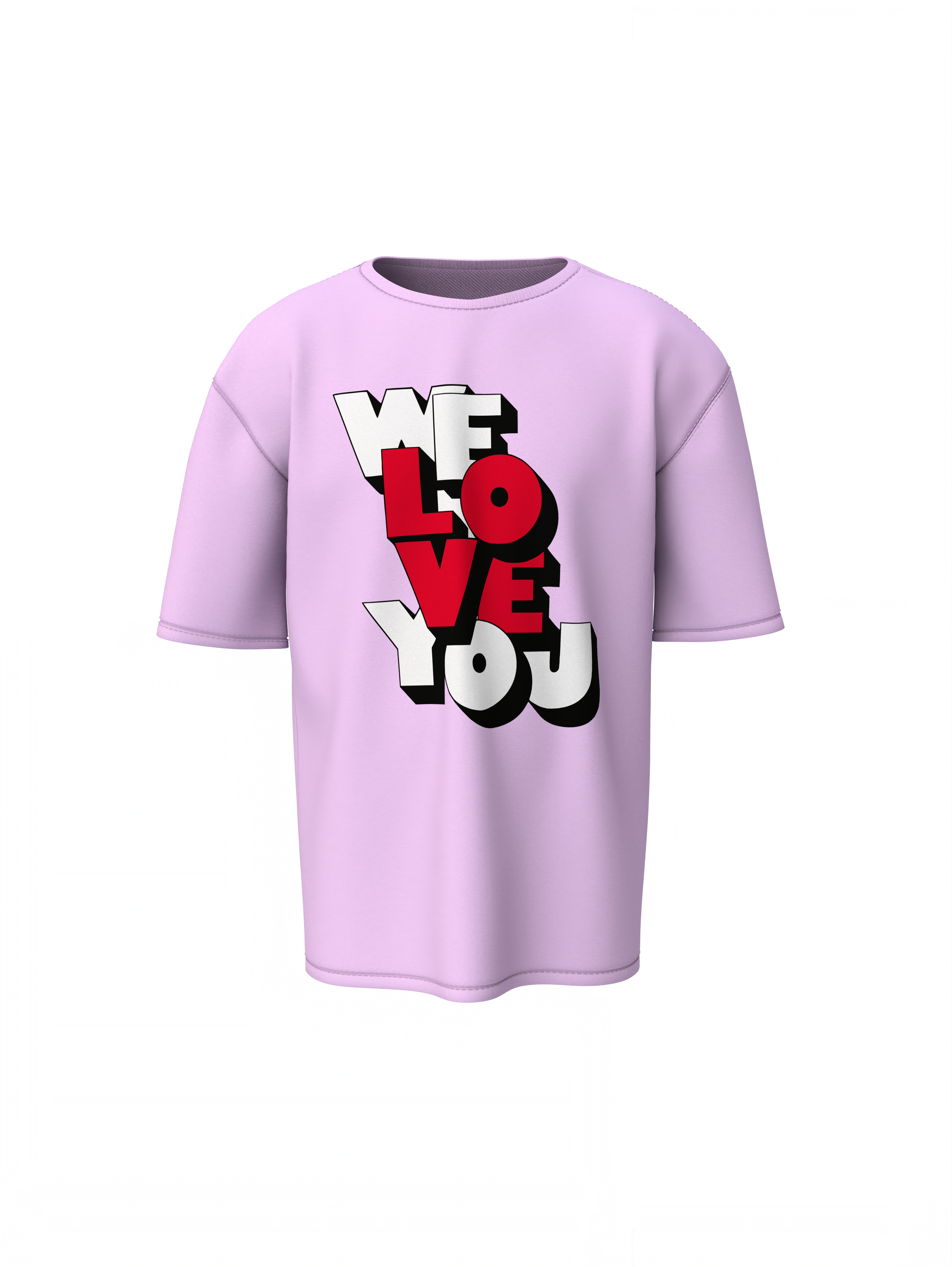 We Love You Oversized T-Shirts