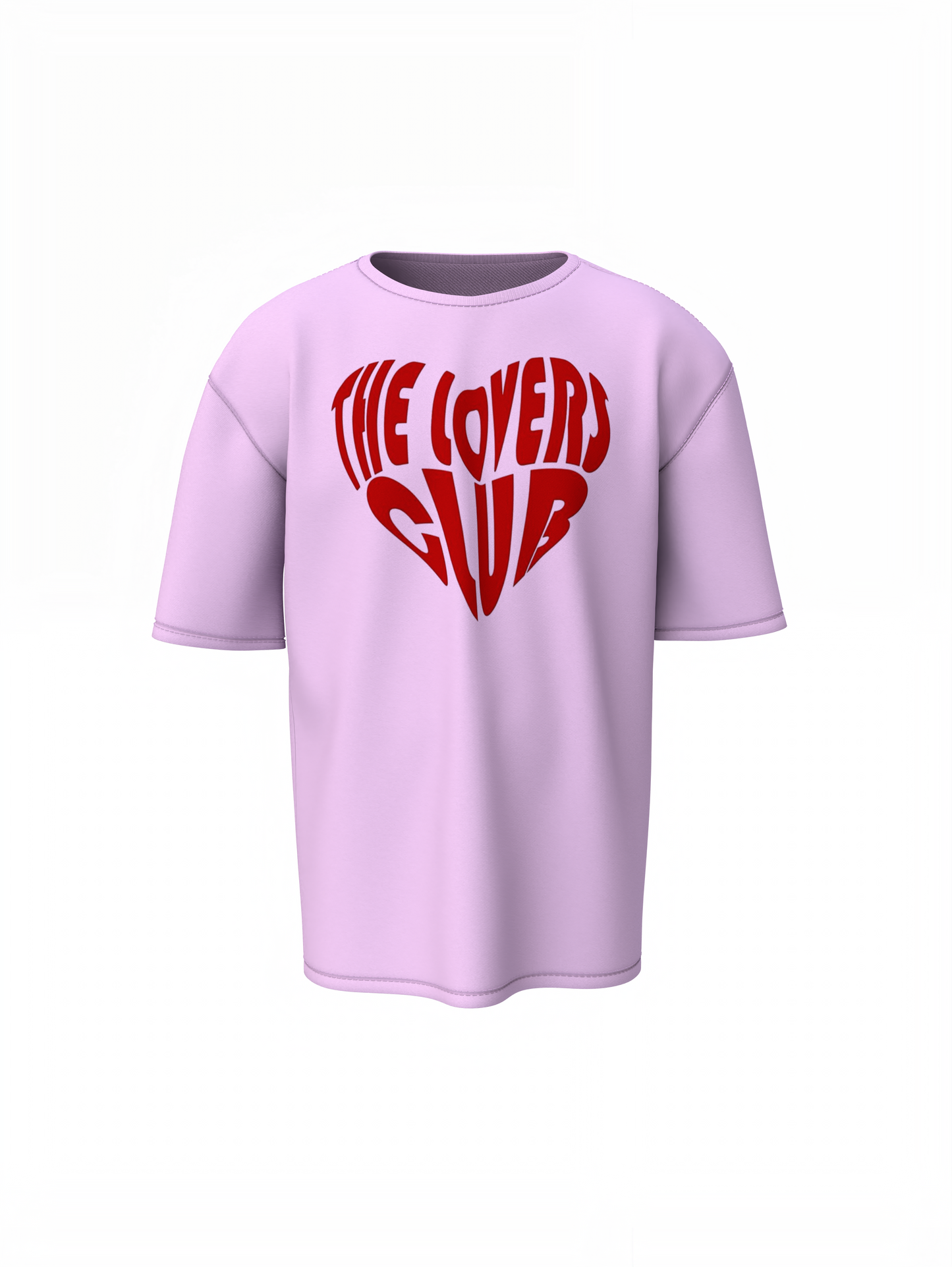Lovers Club Oversized T-Shirts Bold Romantic Stylish Couples