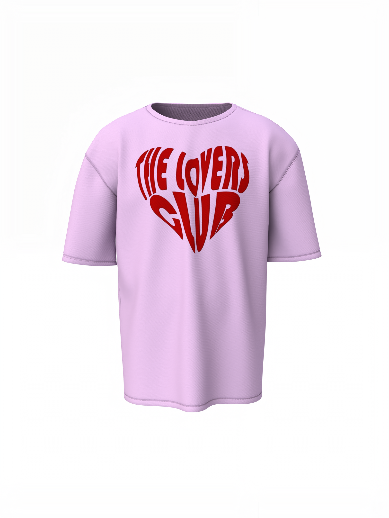Lovers Club Oversized T-Shirts Bold Romantic Stylish Couples