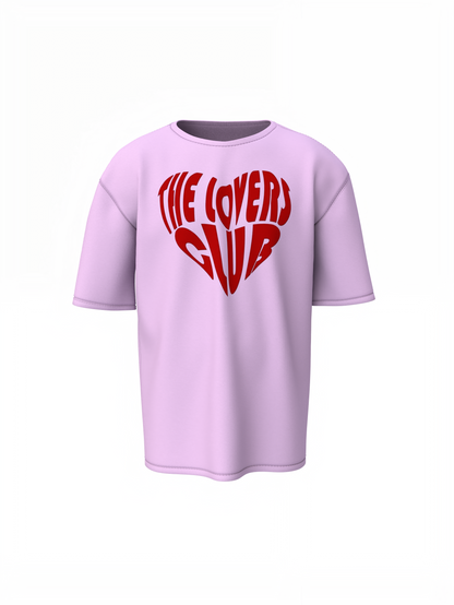 Lovers Club Oversized T-Shirts Bold Romantic Stylish Couples