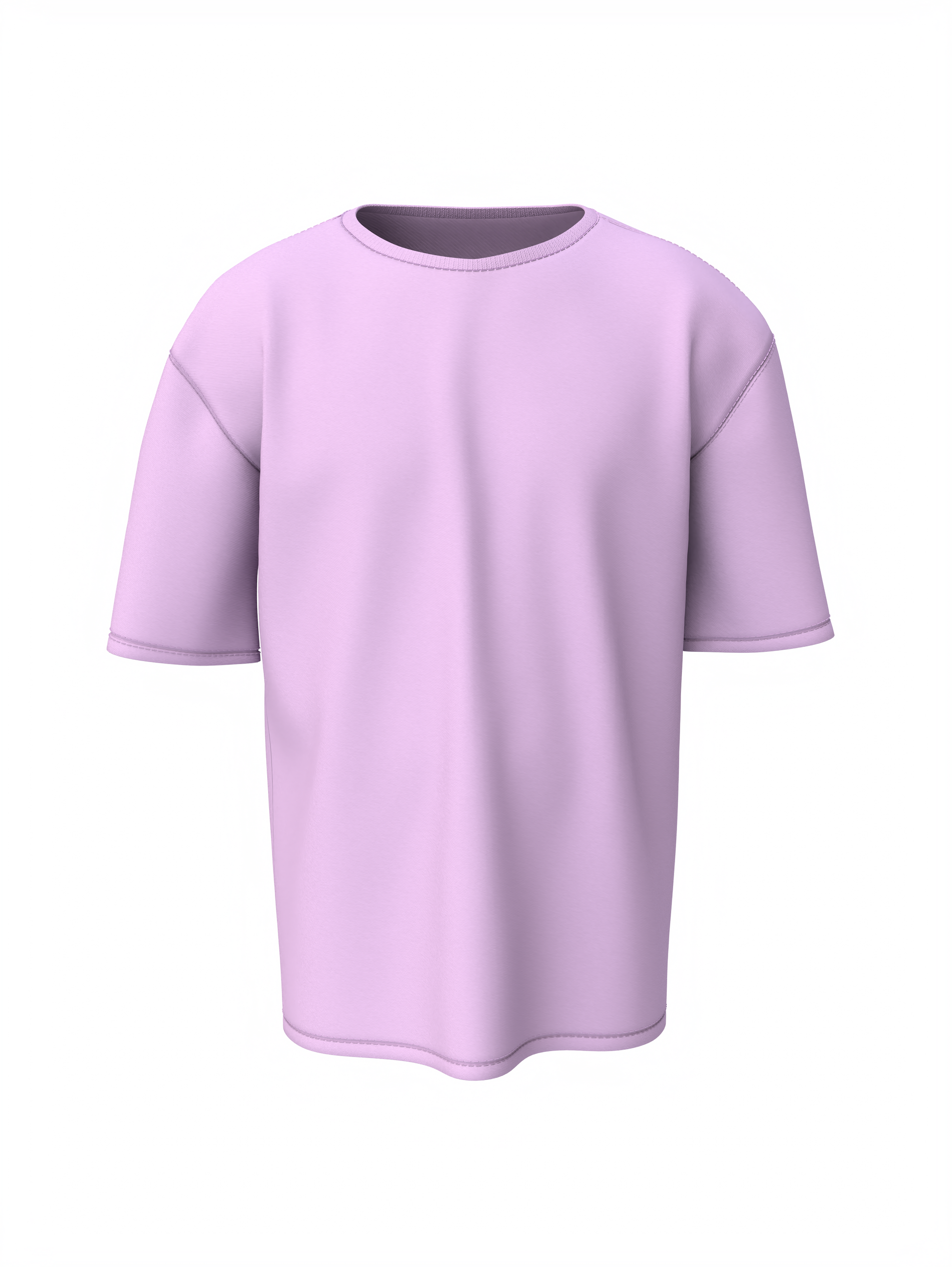 Plain oversized t-shirt - s / lavender