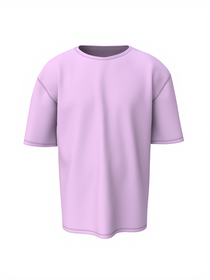 Plain oversized t-shirt - s / lavender