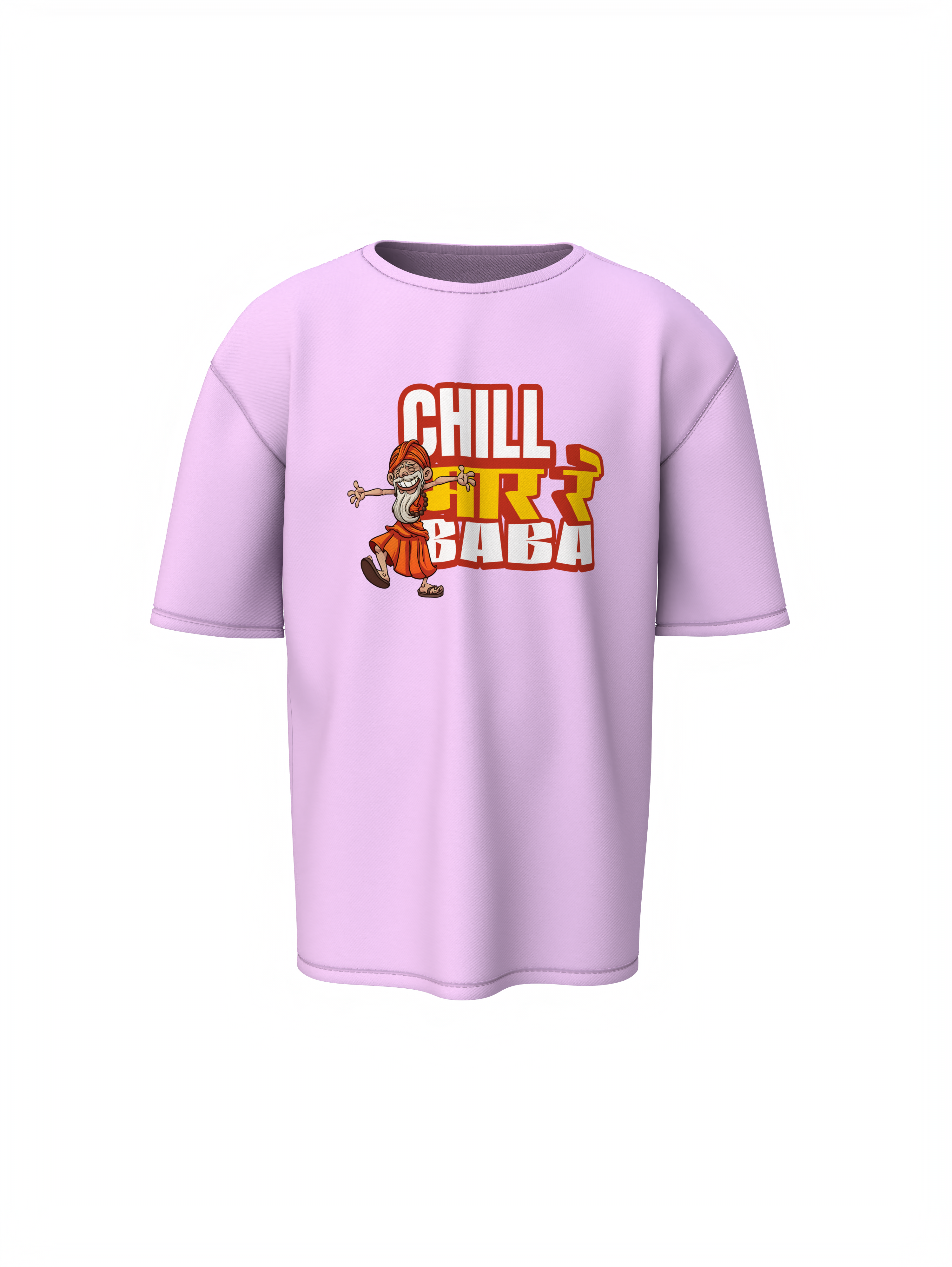 Chill Mar Re Baba Marathi Oversized T-Shirt