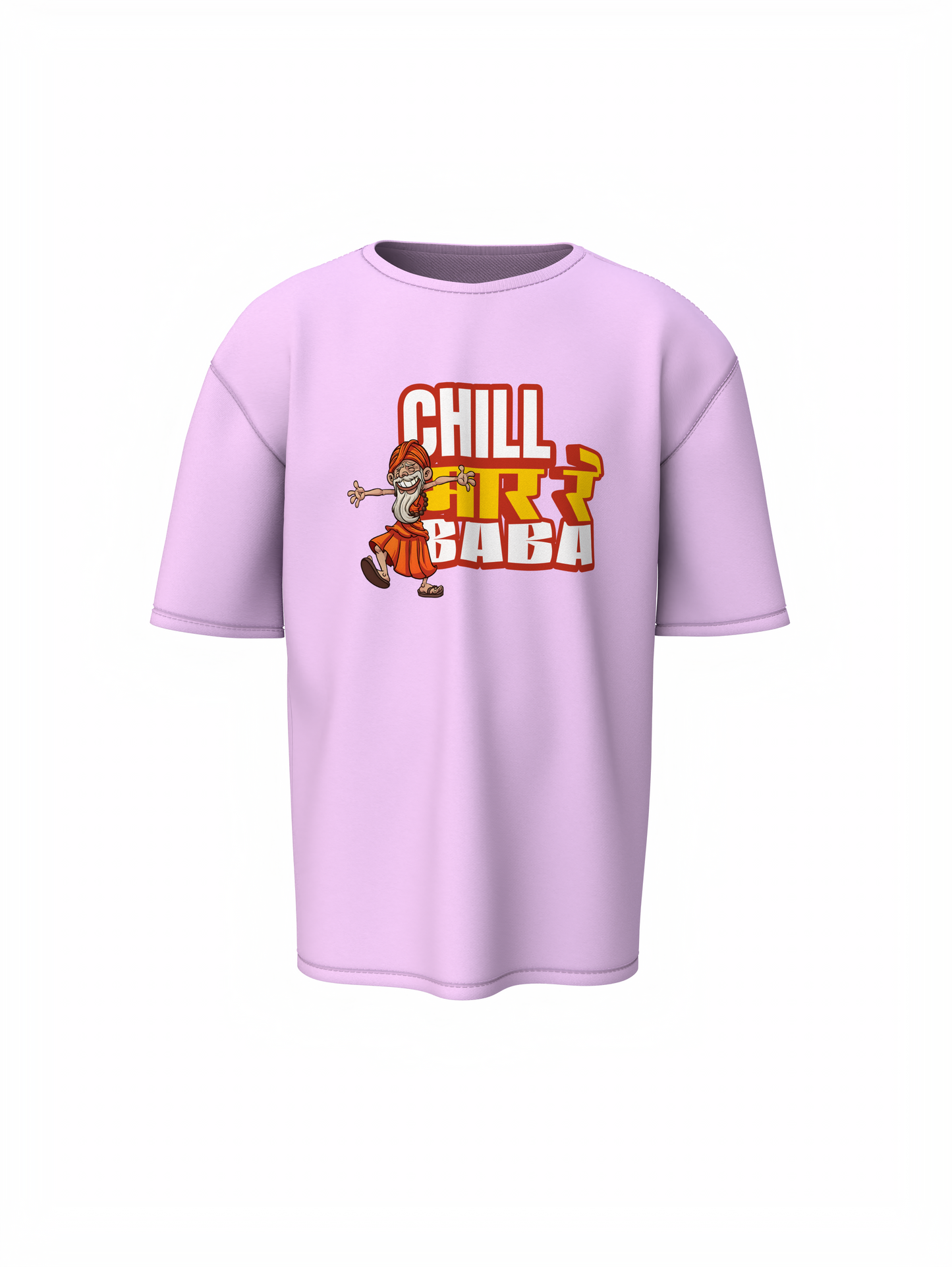 Chill Mar Re Baba Marathi Oversized T-Shirt Desi Style