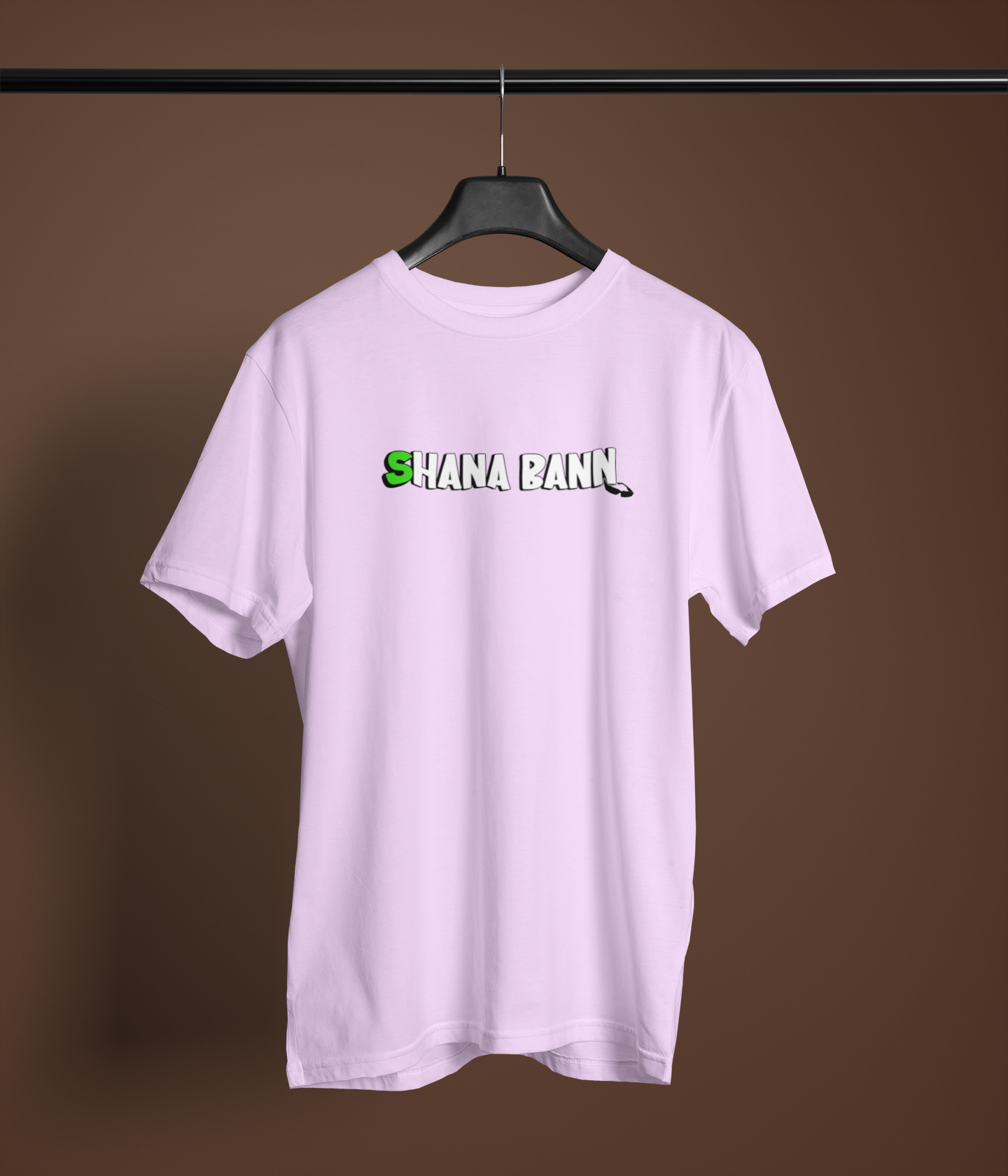 Shana Ban Unisex Lavender Round Neck T-Shirt | Soft Aesthetic Desi Wear