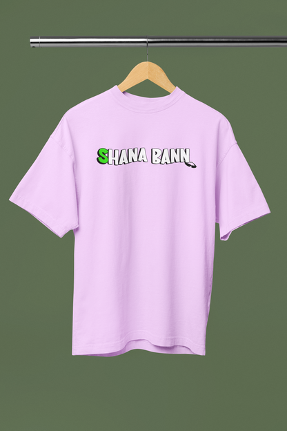 Shana Ban Graphic Lavender Oversized Unisex T-Shirt Soft Aesthetic Style