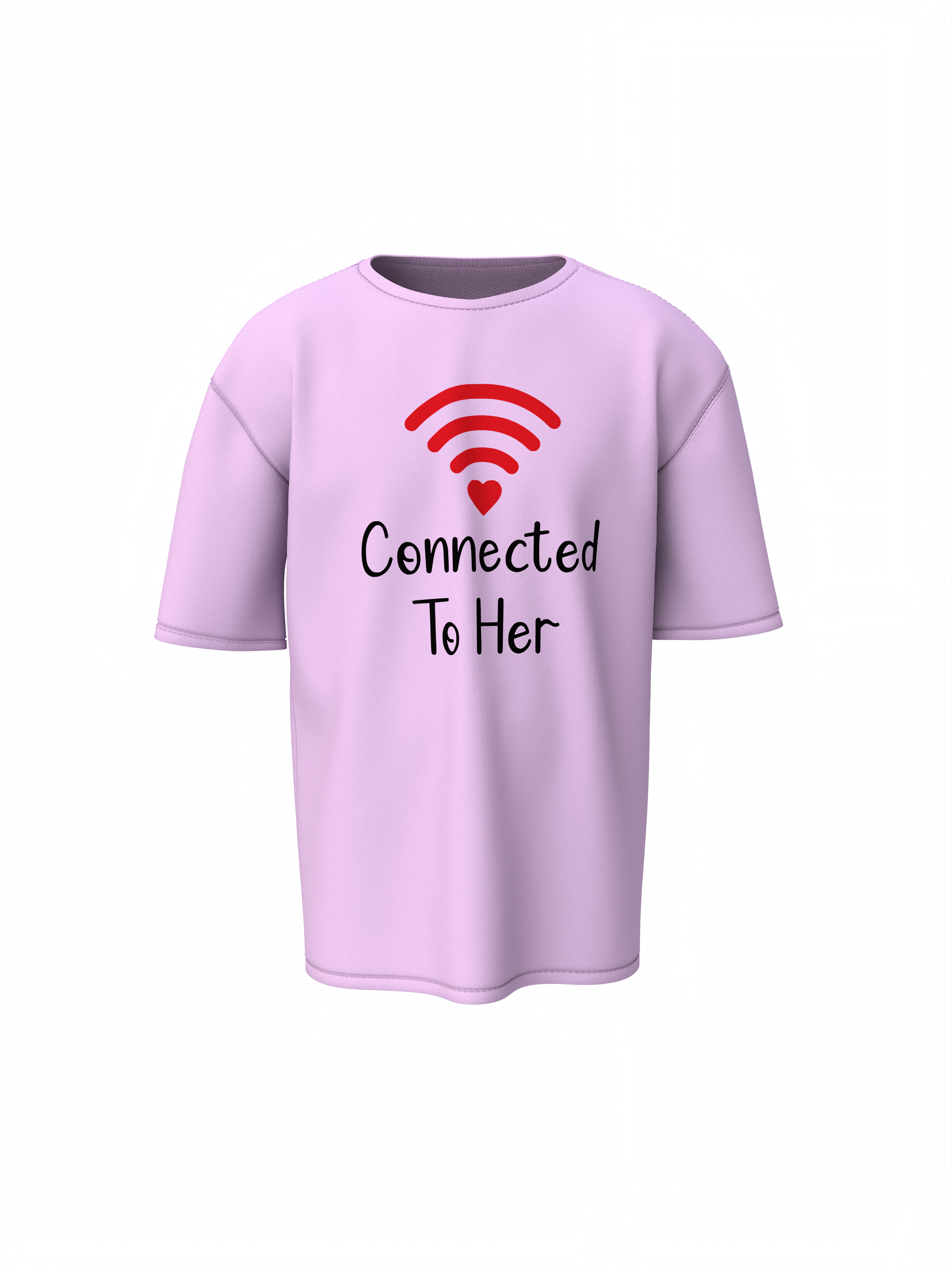Connection Couple Oversized T-Shirts