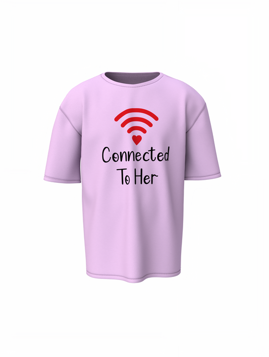 Connection Couple Oversized T-Shirts