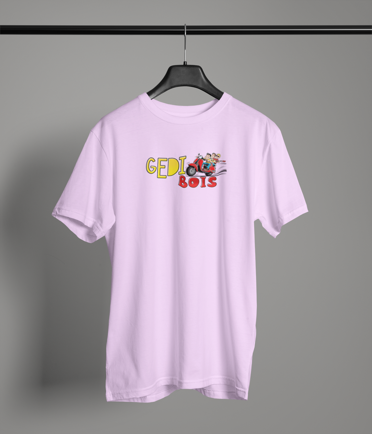 Gedi Boi's Unisex Lavender Round Neck T-Shirt | Desi Graphic