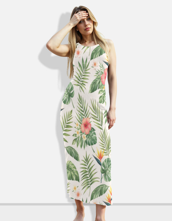 Tropical Muse Bodycon Dress for Women Elegant Vacation Styles