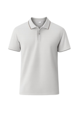 Bulk Unisex light grey Polo T-Shirt