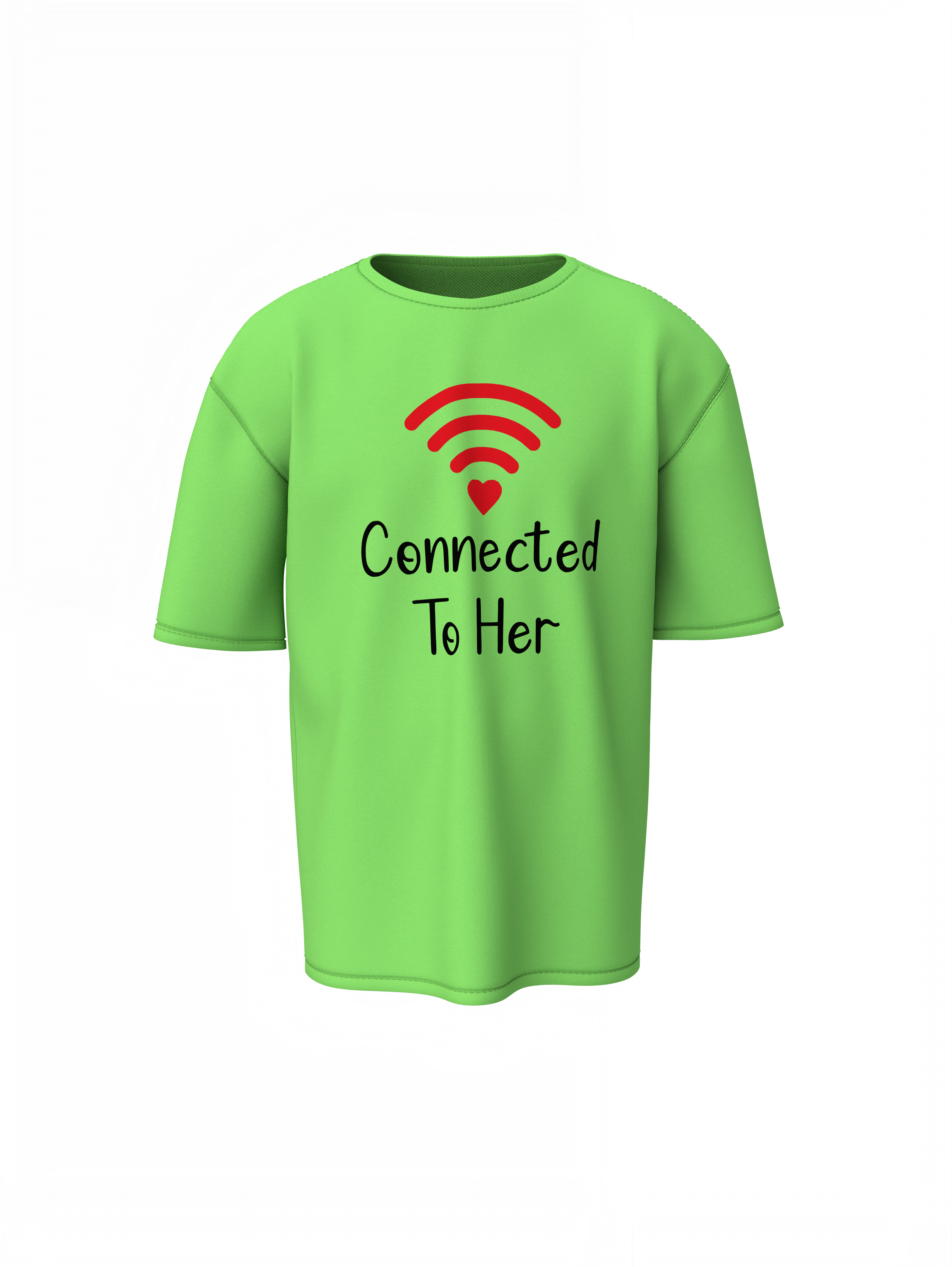 Connection Couple Oversized T-Shirts