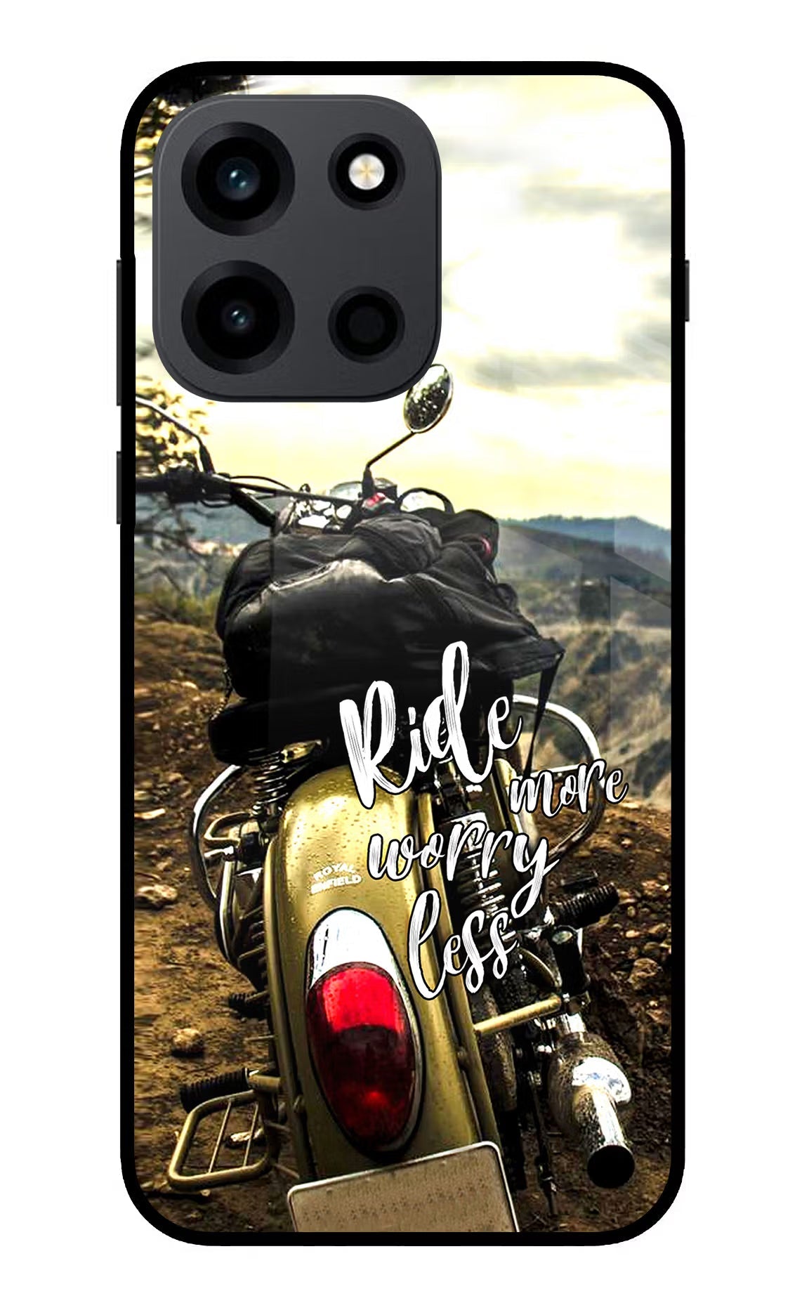 Ride More Worry Less OnePlus Nord 6 Back Cover Metal Case - Hello Swanky