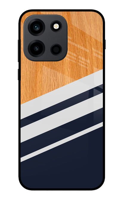 Blue and White Wooden OnePlus Nord 6 Back Cover Metal Case - Hello Swanky