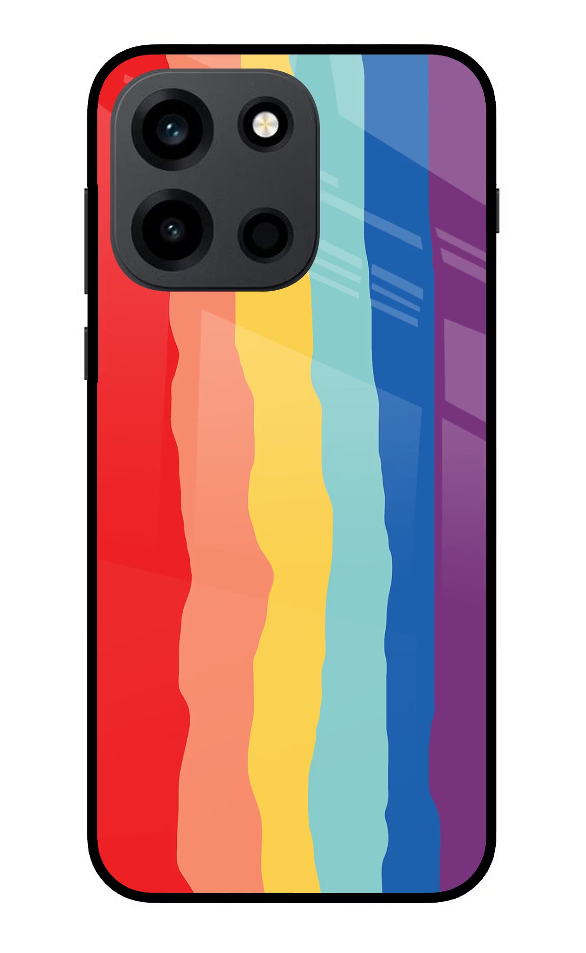 Rainbow OnePlus Nord 6 Back Cover Metal Case - Hello Swanky