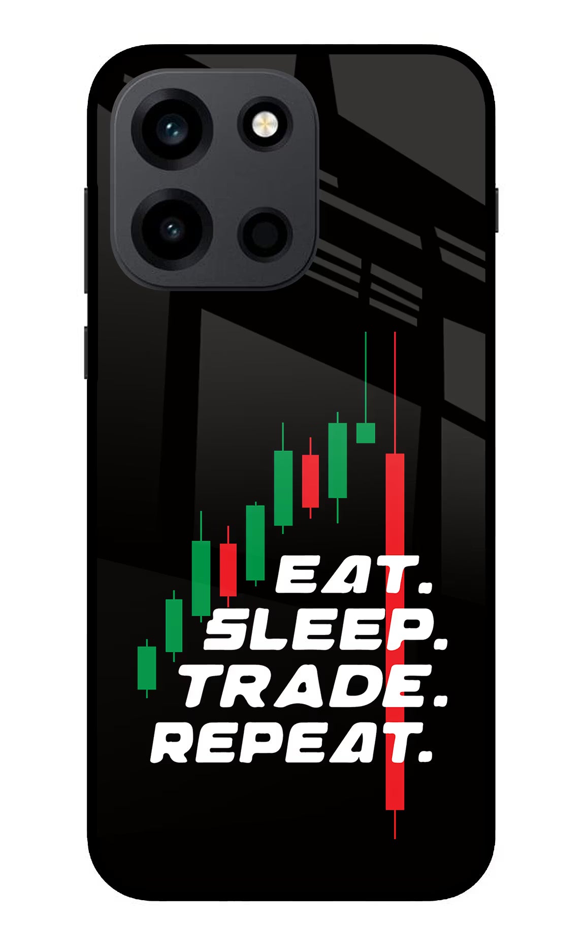 Eat Sleep Trade Repeat OnePlus Nord 6 Back Cover Metal Case - Hello Swanky