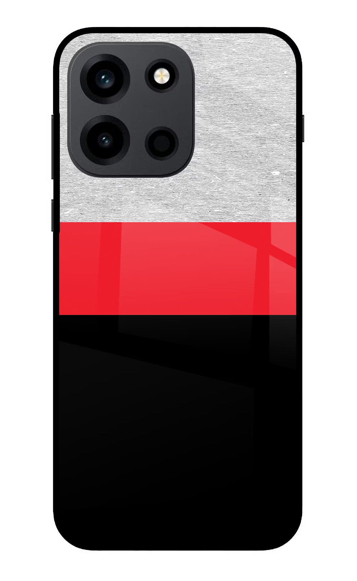 Tri Color Pattern OnePlus Nord 6 Back Cover Metal Case - Hello Swanky