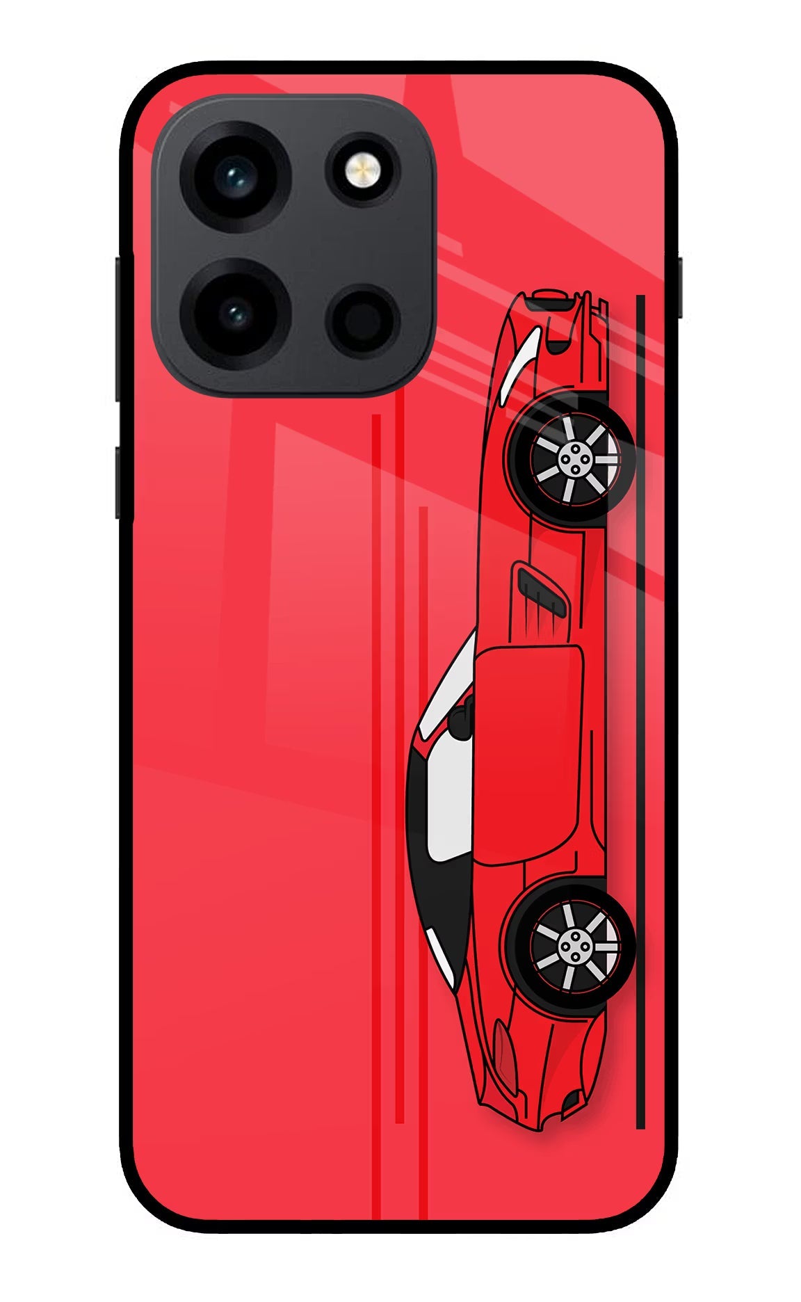 Red Velocity OnePlus Nord 6 Back Cover Metal Case - Hello Swanky