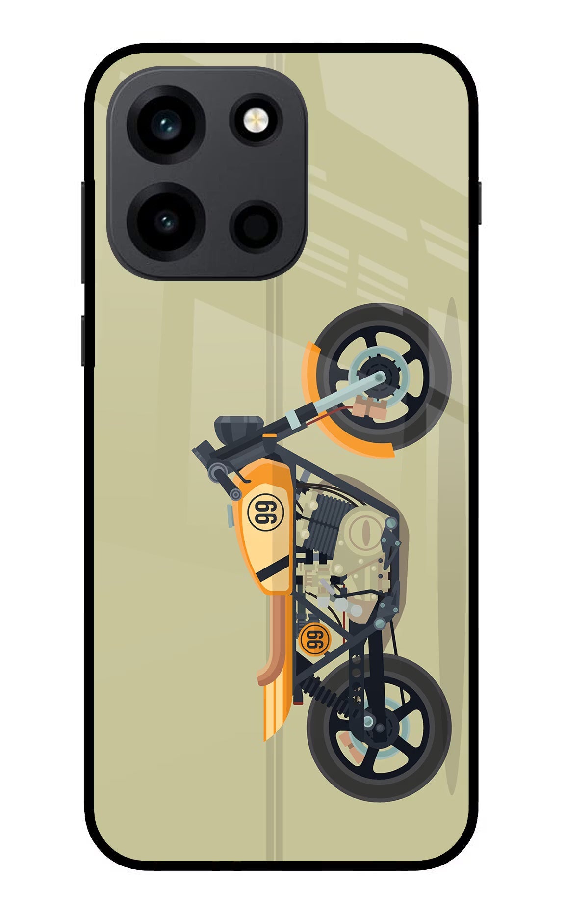 Vertical Speedster OnePlus Nord 6 Back Cover Metal Case - Hello Swanky