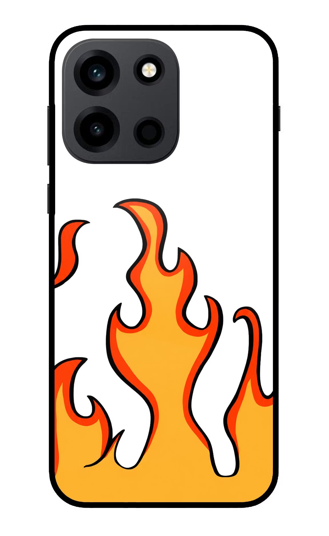 Fired Up - White OnePlus Nord 6 Back Cover Metal Case - Hello Swanky