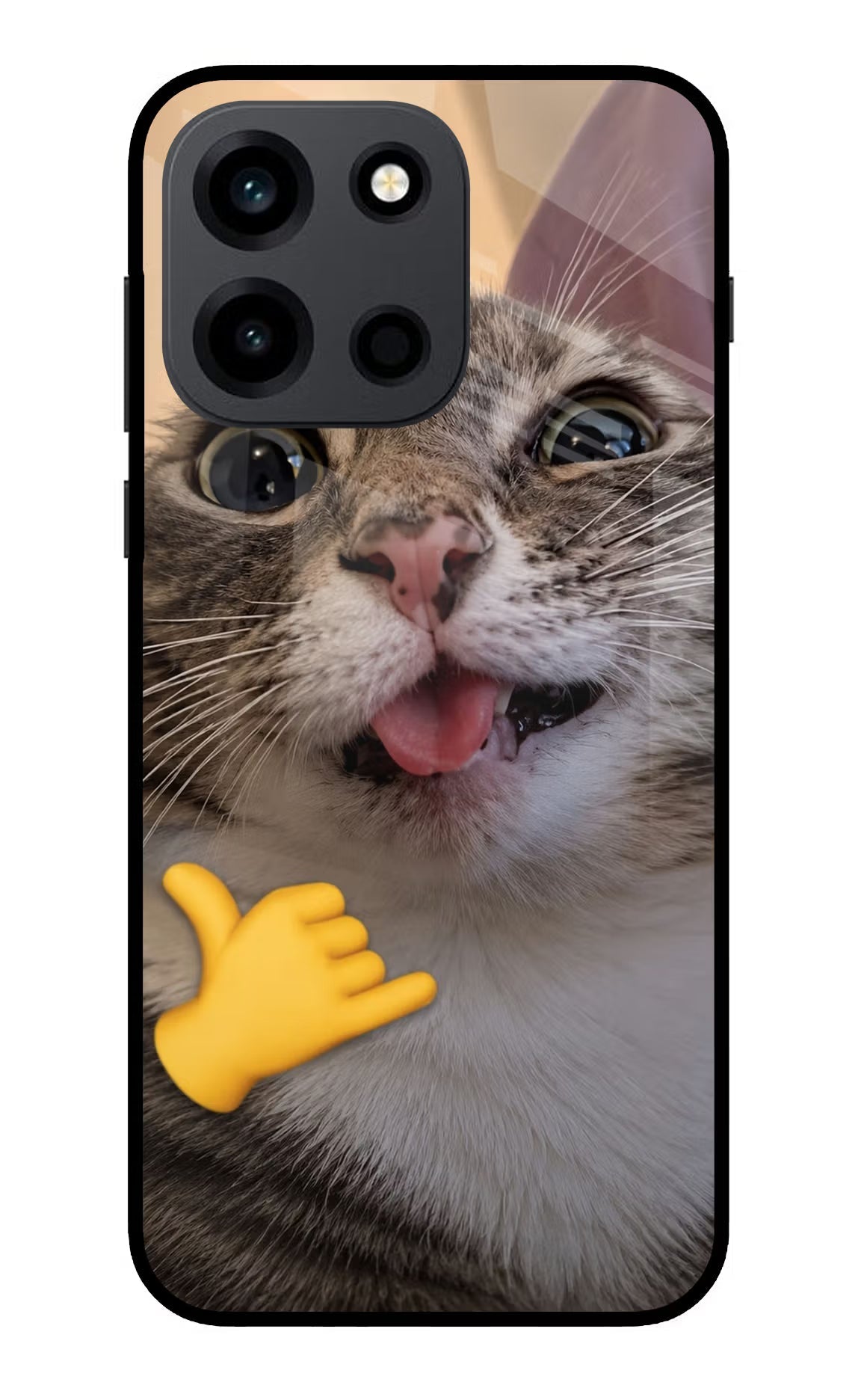 Silly Cat Call OnePlus Nord 6 Back Cover Metal Case - Hello Swanky
