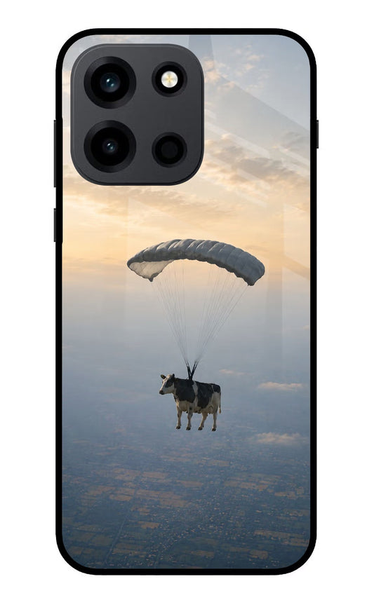 Skydiving Cow OnePlus Nord 6 Back Cover Metal Case - Hello Swanky