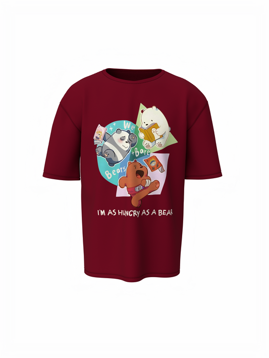 Hungry Bare Oversized T-Shirt Bold Streetwear Style