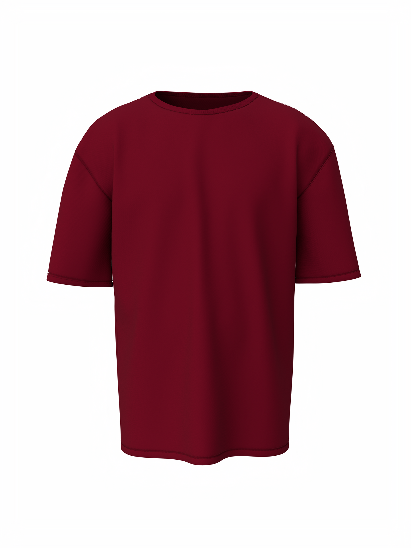 Bulk Unisex Maroon Oversized T-shirt