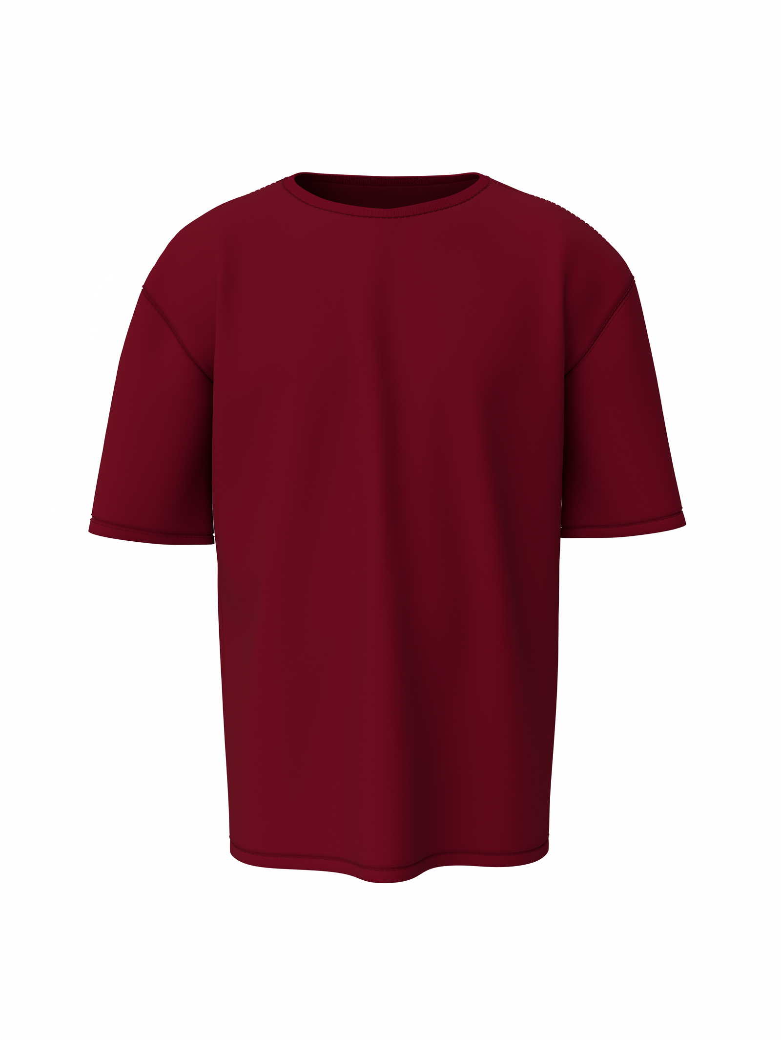 Bulk Unisex Maroon Oversized T-shirt