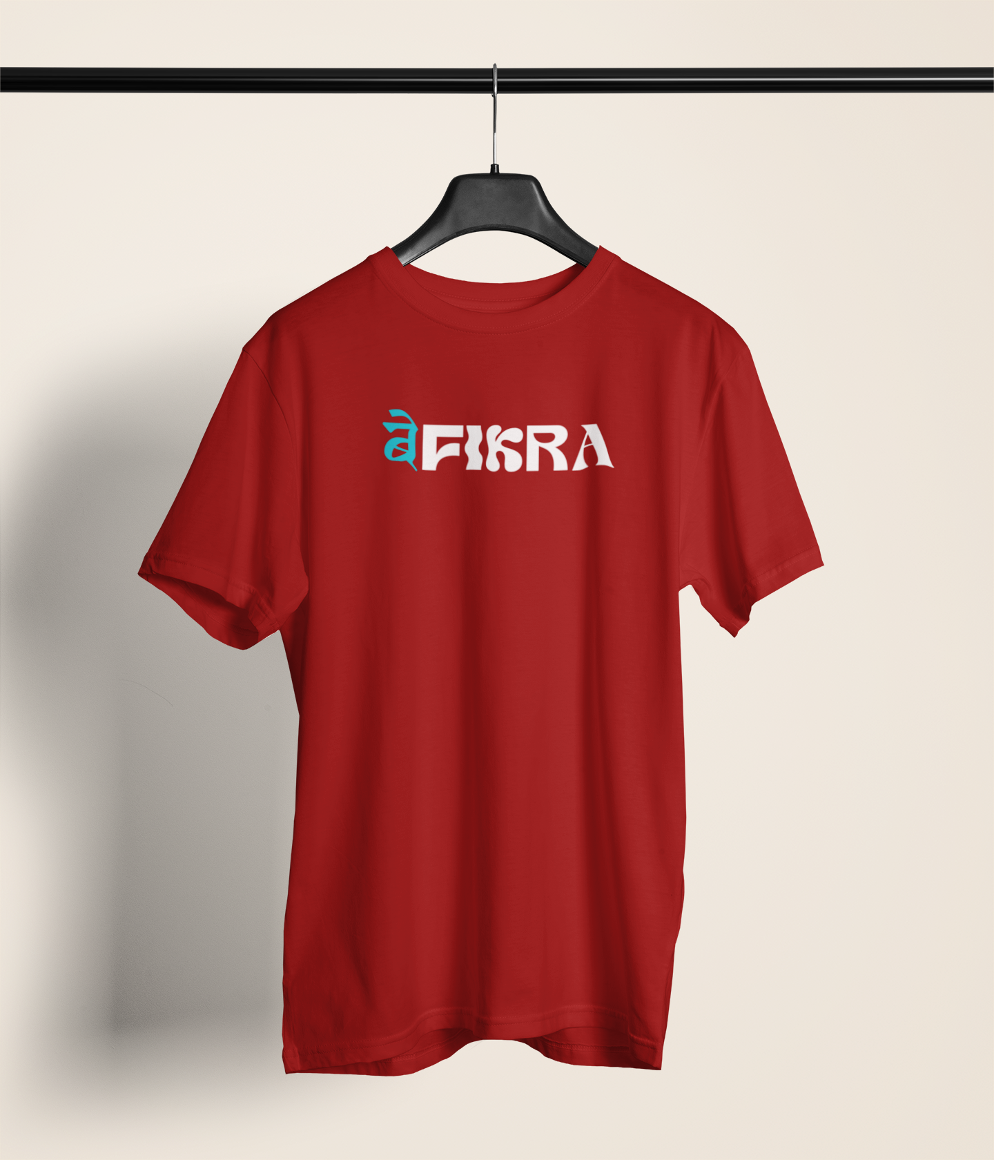 Befikra Unisex Maroon Round Neck T-Shirt Stylish Desi Tee