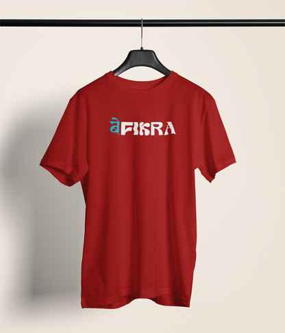Befikra Unisex Maroon Round Neck T-Shirt Stylish Desi Tee