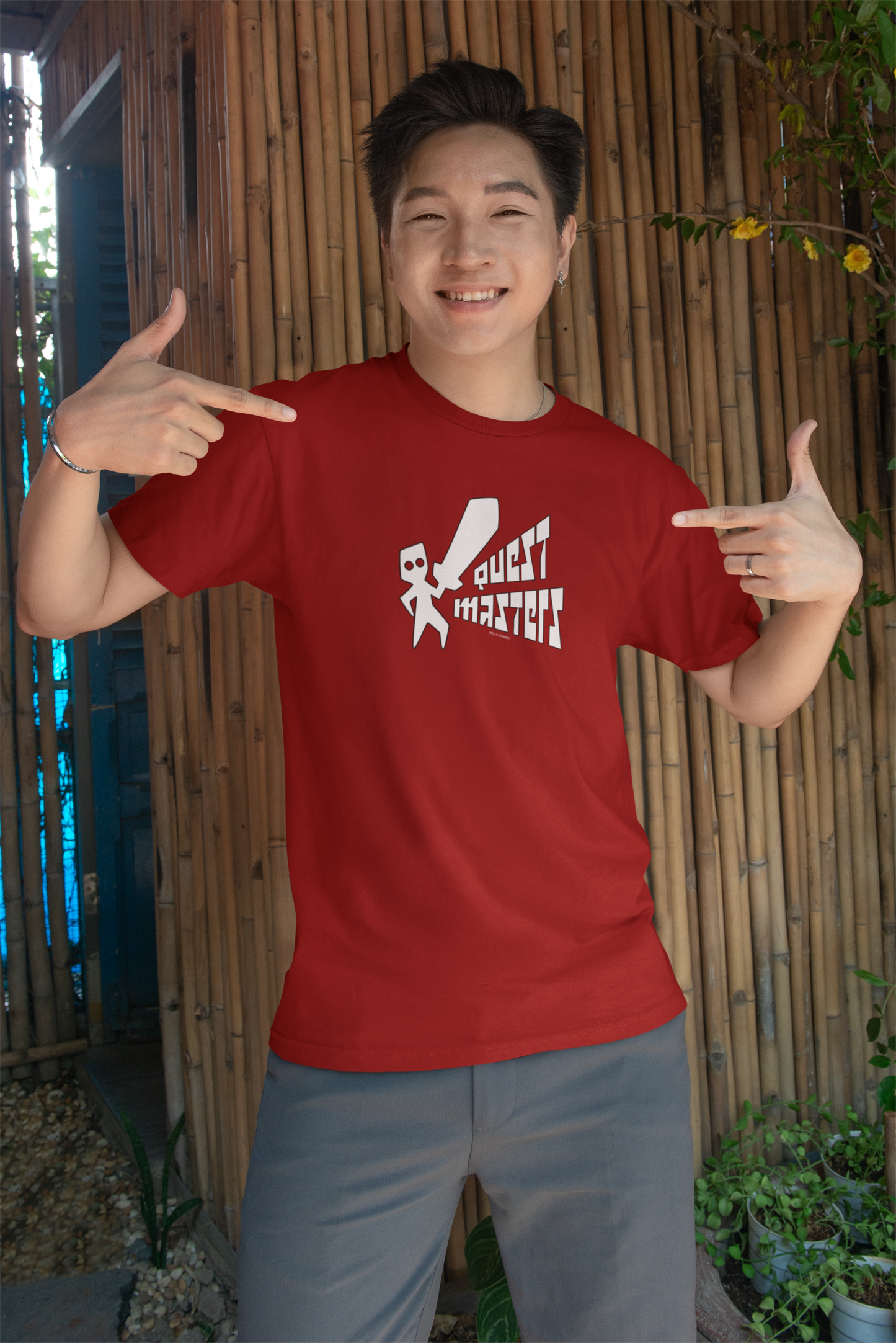 Quest Master T-Shirt for Men Round Neck Half Sleeve Daily Tee