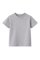 Melange Grey Bulk Kids Round Neck Half Sleeve T-Shirt