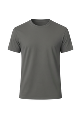 Melange Grey Bulk Unisex Round Neck Half Sleeve T-Shirt