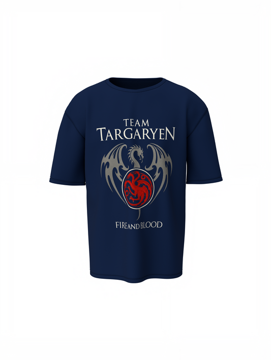 Team Targaryen oversized T-Shirts