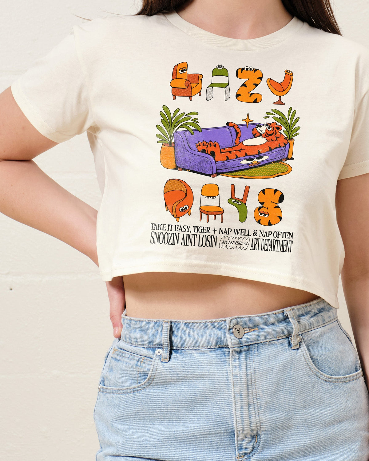 Lazy Days Crop Tee
