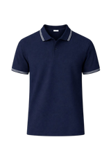 Bulk Unisex Navy Blue Polyester Polo T-Shirt