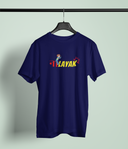 Nalayak Navy Blue Round Neck Unisex T-shirt | Marathi Designs