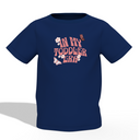 Toddler Era Graphic Kid’s Navy Blue Printed T-Shirt