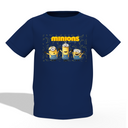Minions Graphic Kid’s Navy Blue Printed T-Shirt