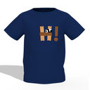 Panda Graphic Kid’s Navy Blue Printed T-Shirt