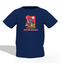 Mario Cartoon Graphic Kid’s Navy Blue Printed T-Shirt