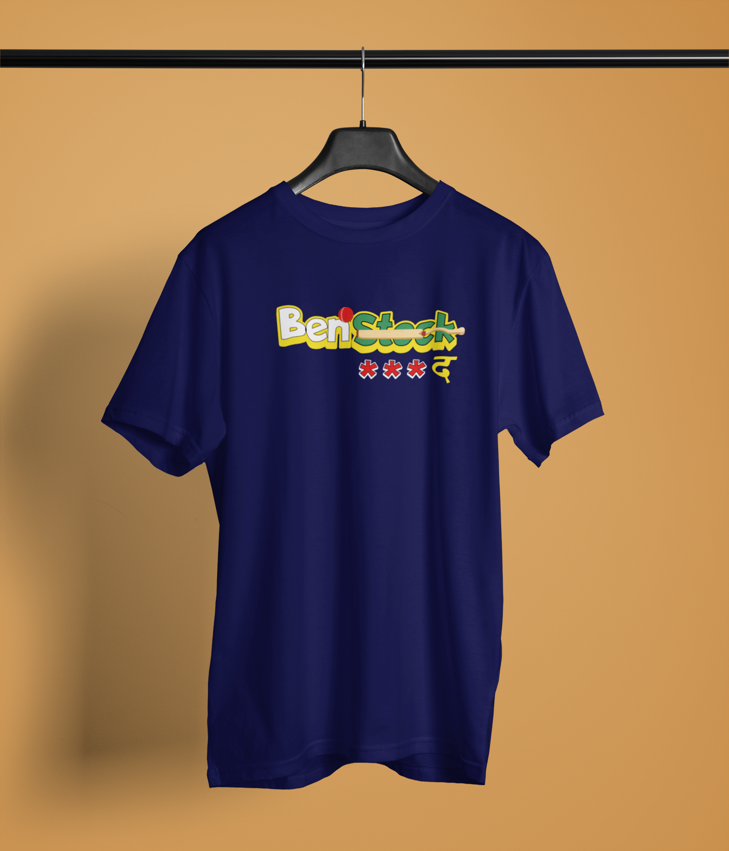 Benstock Unisex Navy Blue Round Neck T-Shirt | Desi Graphic