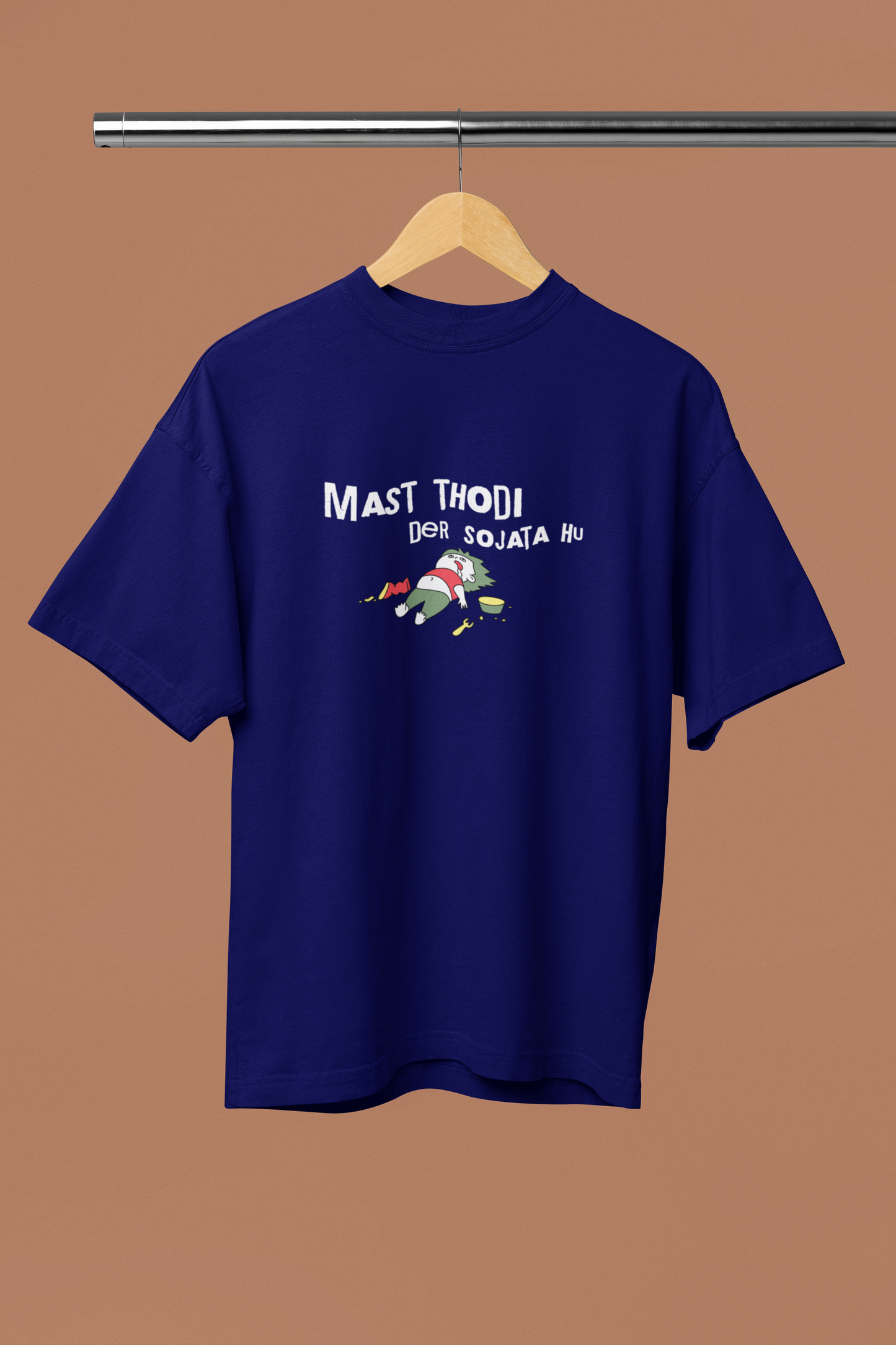 Thodi Der So Jata Hu Graphic Unisex Oversized T-Shirt Tees