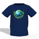 Earth Beauty Graphic Kid’s Navy Blue Printed T-Shirt